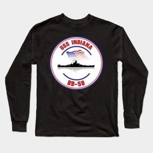 USS Indiana BB-58 Long Sleeve T-Shirt